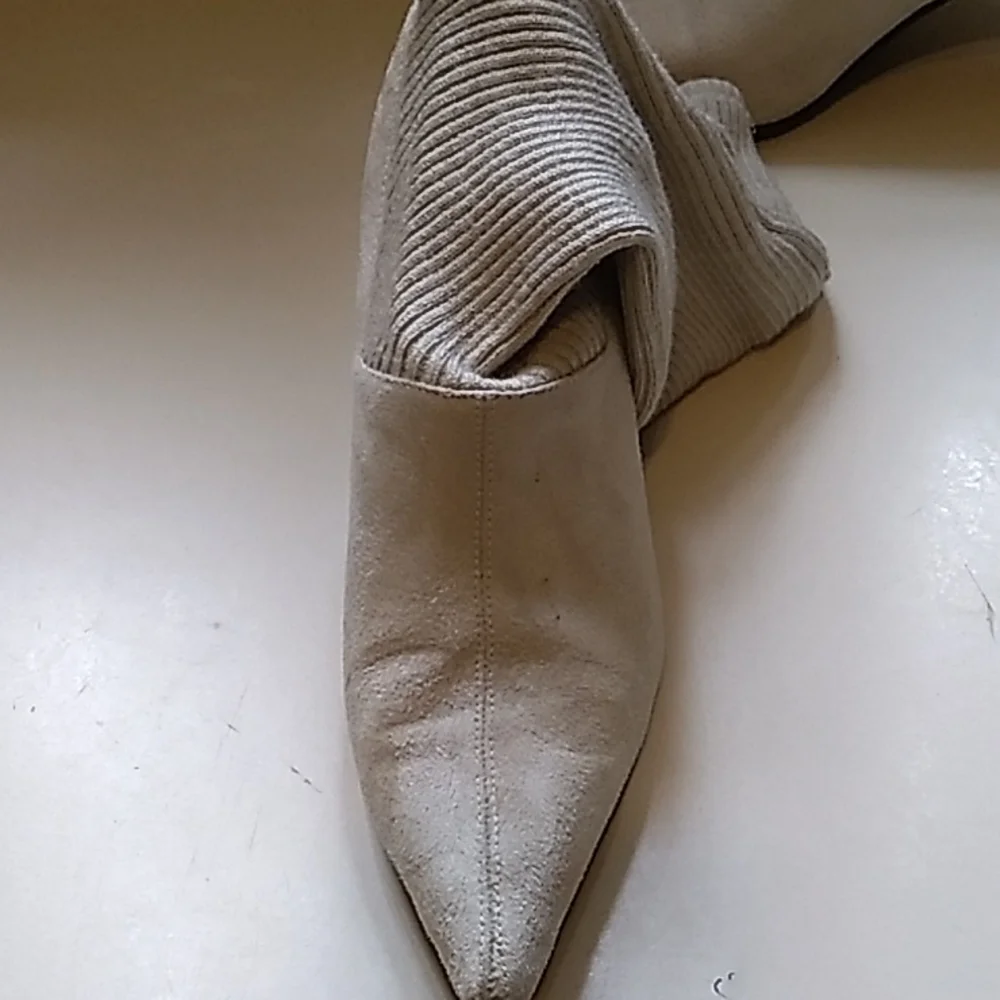 Vintage, Rampage, Fabric, Upper Balance, Beige Boots, beautiful - Picture 9 of 11
